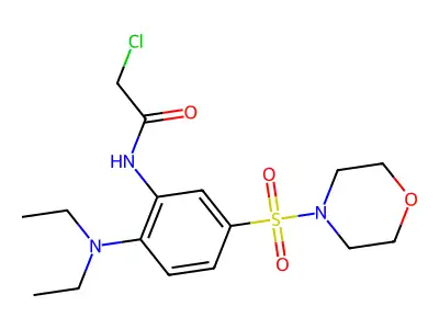 2-Chloro-N-[2-diethylamino-5-(morpholine-4-sulfonyl)-phenyl]-acetamide structure