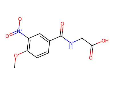 2-[(4-Methoxy-3-nitrophenyl)formamido]acetic acid structure