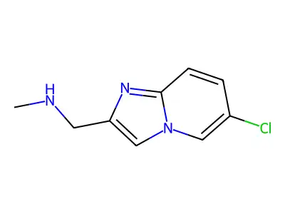 ((6-Chloroimidazo(1,2-a)pyridin-2-yl)methyl)(methyl)amine structure