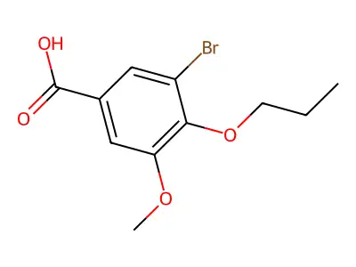 3-Bromo-5-methoxy-4-propoxybenzoic acid structure