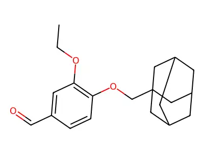 4-((Adamantan-1-yl)methoxy)-3-ethoxybenzaldehyde structure