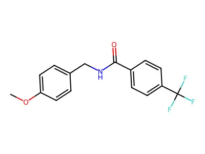 N-(4-Methoxybenzyl)-4-(trifluoromethyl)benzamide structure
