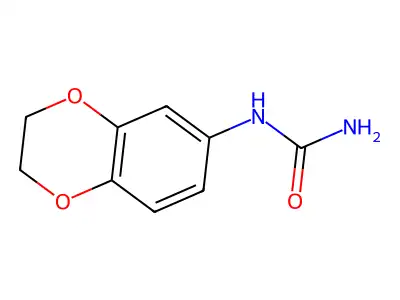 (2,3-Dihydro-1,4-benzodioxin-6-yl)urea structure
