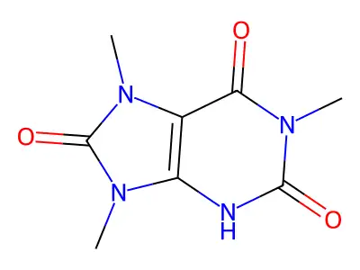 1,7,9-trimethyl-3H-purine-2,6,8-trione structure