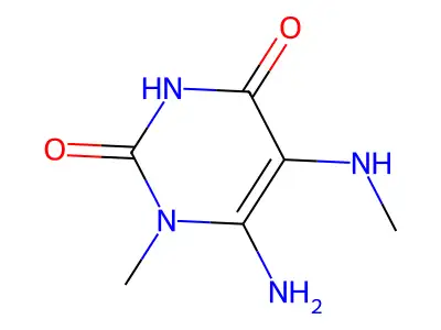 6-Amino-1-methyl-5-(methylamino)pyrimidine-2,4(1H,3H)-dione structure