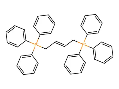 Phosphonium, 2-butene-1,4-diylbis[triphenyl- structure