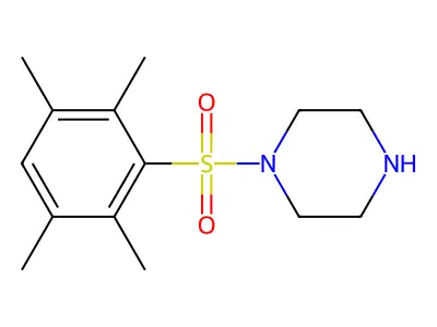 1-(2,3,5,6-Tetramethylbenzenesulfonyl)piperazine structure