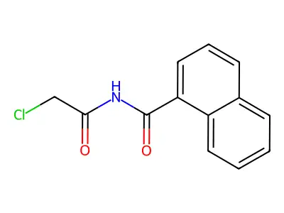 N-(2-chloroacetyl)naphthalene-1-carboxamide structure