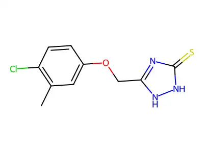 5-((4-Chloro-3-methylphenoxy)methyl)-4h-1,2,4-triazole-3-thiol structure