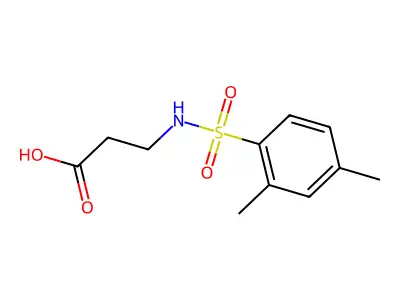 3-(2,4-Dimethylbenzenesulfonamido)propanoic acid structure