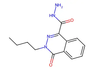 3-Butyl-4-oxo-3,4-dihydrophthalazine-1-carbohydrazide structure