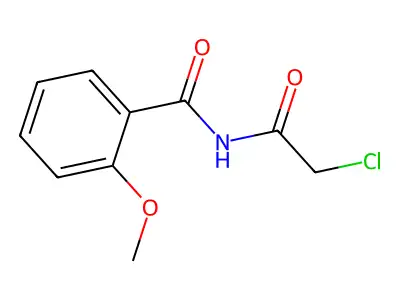 N-(2-chloroacetyl)-2-methoxybenzamide structure