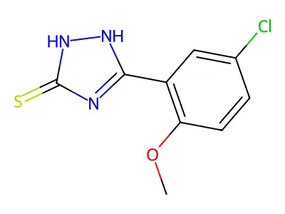 5-(5-chloro-2-methoxyphenyl)-4H-1,2,4-triazole-3-thiol structure