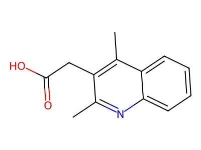 2-(2,4-Dimethylquinolin-3-yl)acetic acid structure