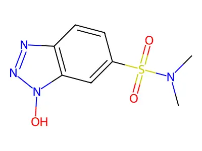 1-Hydroxy-N,N-dimethyl-1H-benzotriazole-6-sulfonamide structure