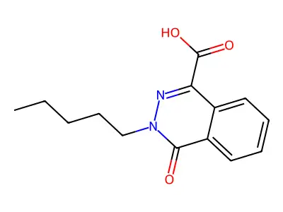 4-Oxo-3-pentyl-3,4-dihydrophthalazine-1-carboxylic acid structure