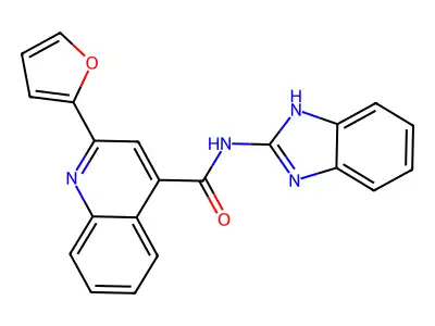 N-(1H-benzimidazol-2-yl)-2-(furan-2-yl)quinoline-4-carboxamide structure