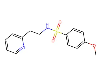[(4-Methoxyphenyl)sulfonyl](2-(2-pyridyl)ethyl)amine structure