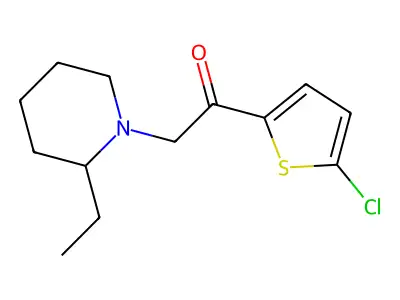 1-(5-Chlorothiophen-2-yl)-2-(2-ethylpiperidin-1-yl)ethan-1-one structure