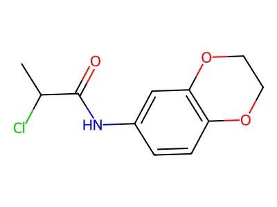2-chloro-N-(2,3-dihydro-1,4-benzodioxin-6-yl)propanamide structure