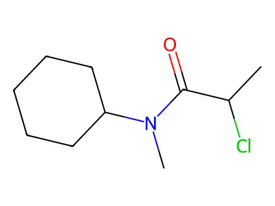 2-Chloro-N-cyclohexyl-N-methylpropanamide structure