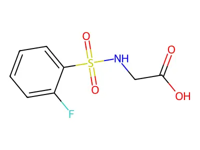 N-((2-Fluorophenyl)sulfonyl)glycine structure