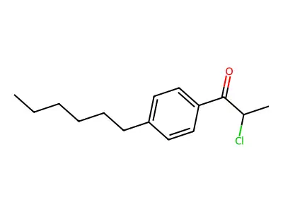 2-Chloro-1-(4-hexylphenyl)propan-1-one structure