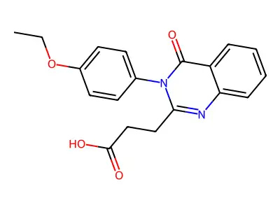 3-[3-(4-Ethoxyphenyl)-4-oxo-3,4-dihydroquinazolin-2-yl]propanoic acid structure