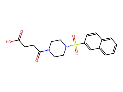 4-[4-(Naphthalene-2-sulfonyl)piperazin-1-yl]-4-oxobutanoic acid structure