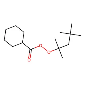 Cyclohexanecarboperoxoic acid, 1,1,3,3-tetramethylbutyl ester structure