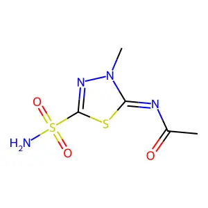 醋甲唑胺 structure
