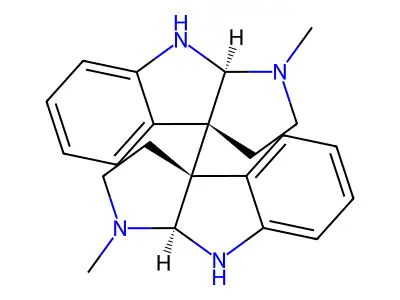 (-)-蜡梅碱 structure