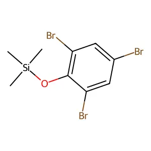 Silane, trimethyl(2,4,6-tribromophenoxy)- structure