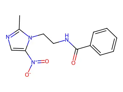 N-[2-(2-Methyl-5-nitro-1H-imidazol-1-yl)ethyl]benzamide structure