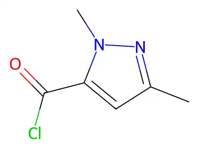 2,5-Dimethyl-2H-pyrazole-3-carbonyl chloride structure