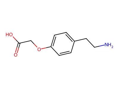 2-[4-(2-aminoethyl)phenoxy]acetic Acid structure