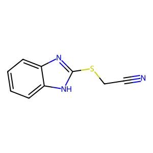 (1H-benzimidazol-2-ylthio)acetonitrile structure