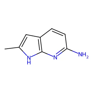 2-Methyl-1H-pyrrolo[2,3-b]pyridin-6-amine structure