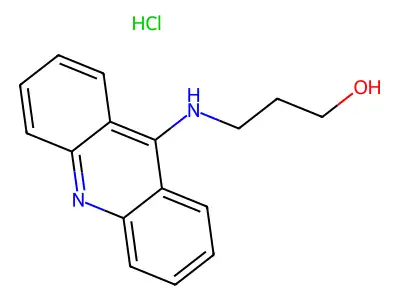 3-(9-Acridinylamino)-1-propanol monohydrochloride structure