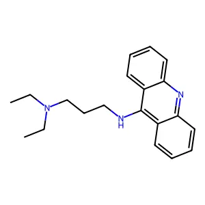 N'-(9-吖啶基)-N,N-二乙基-1,3-丙二胺 structure