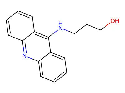 1-Propanol, 3-(9-acridinylamino)- structure