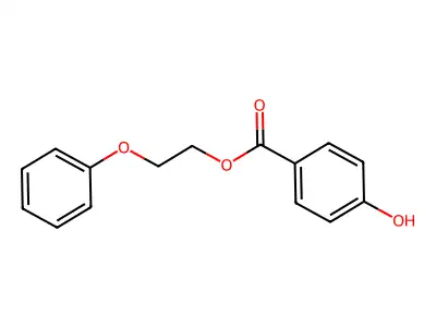 Phenoxyethylparaben structure