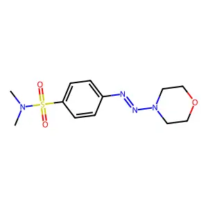 N,N-dimethyl-4-(morpholin-4-yldiazenyl)benzenesulfonamide structure