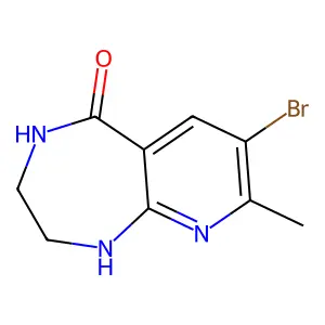 7-Bromo-8-methyl-1,2,3,4-tetrahydropyrido[2,3-e][1,4]diazepin-5-one structure