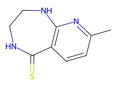 8-Methyl-1,2,3,4-tetrahydropyrido[2,3-e][1,4]diazepine-5-thione structure