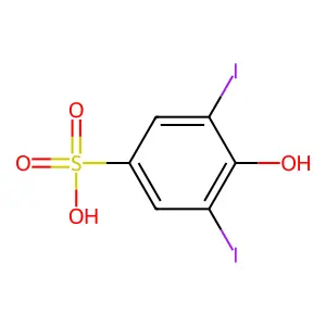 4-羟基-3,5-二碘苯磺酸 structure