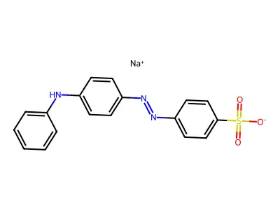 4-[(4-Anilinophenyl)diazenyl]benzenesulfonate structure