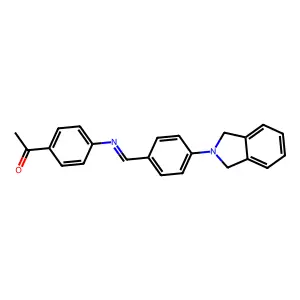 1-[4-[[4-(1,3-Dihydroisoindol-2-yl)phenyl]methylideneamino]phenyl]ethanone structure