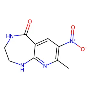 8-Methyl-7-nitro-1,2,3,4-tetrahydropyrido[2,3-e][1,4]diazepin-5-one structure