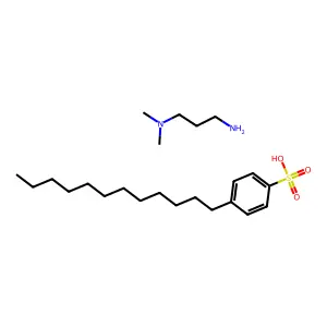 N,N-Dimethyl-1,3-propandiamine 4-dodecylbenzenesulfonate (1:1) structure